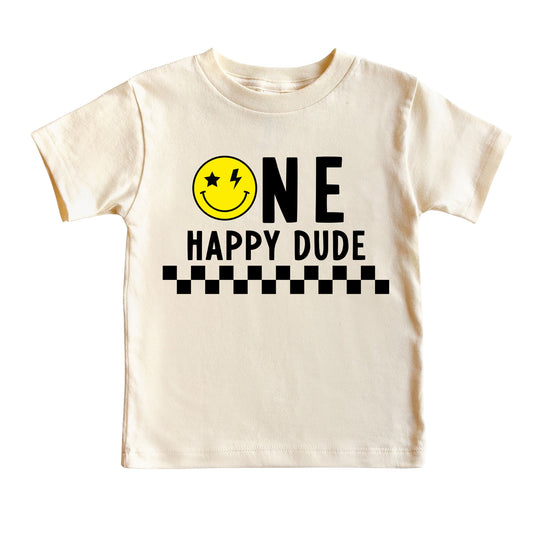 One Happy Dude, Toddler Birthday Shirt, Unisex