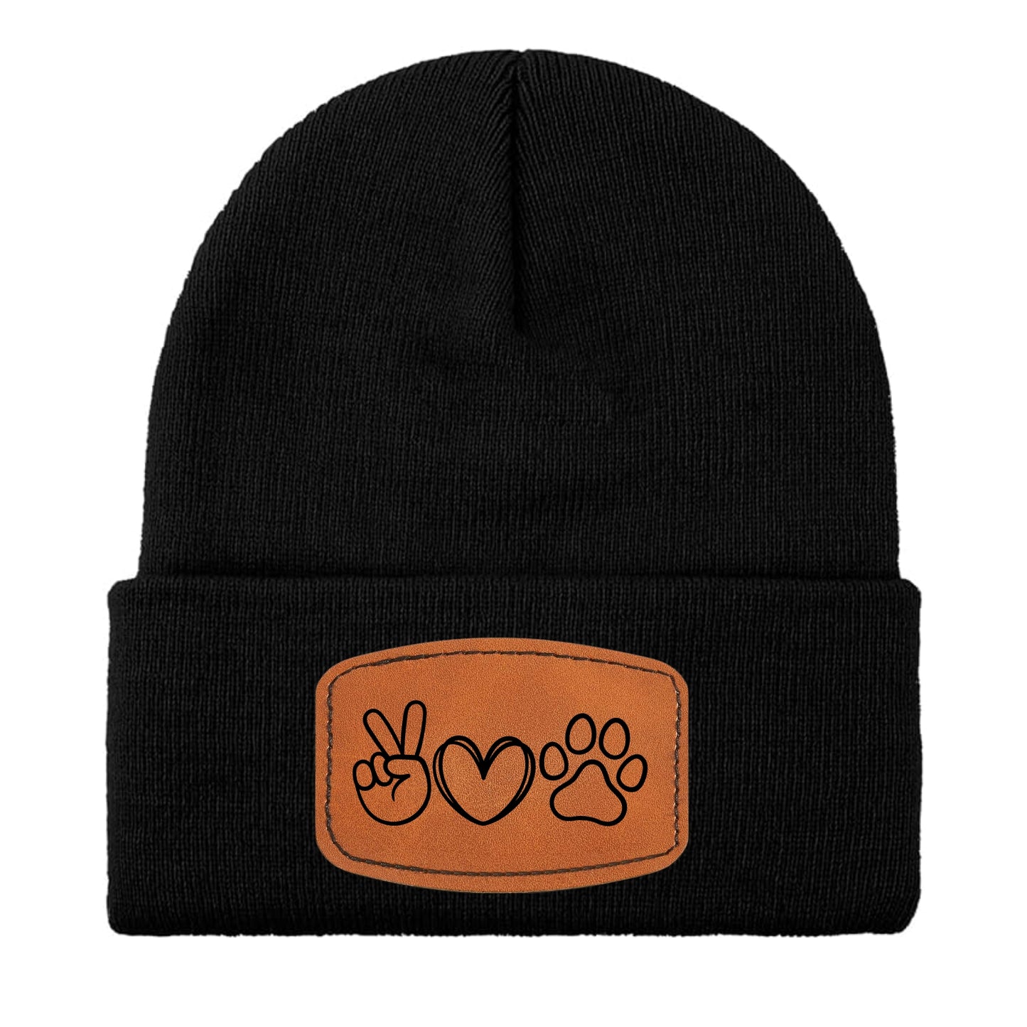 Peace Love Paw Beanie - Unisex