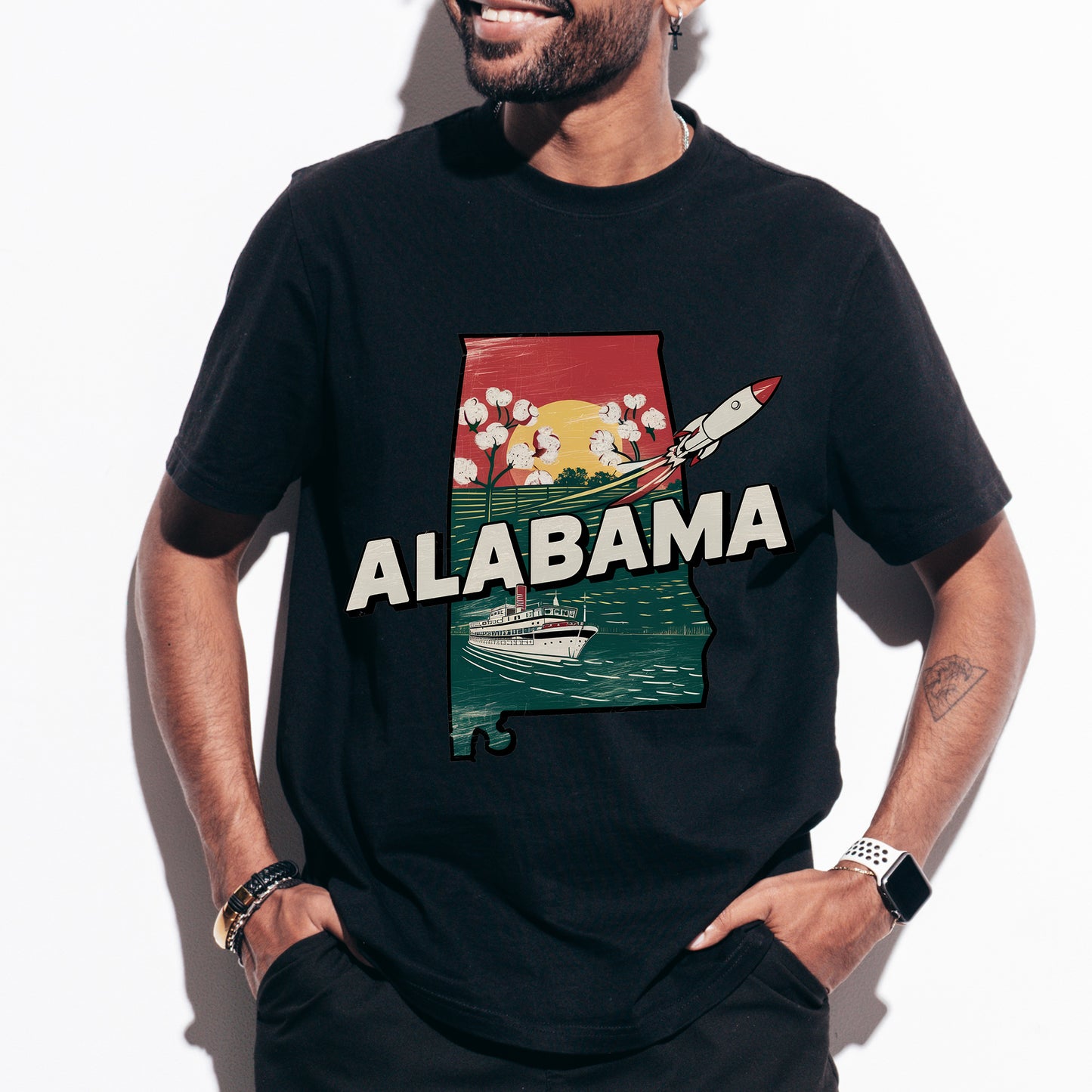 Alabama State Tshirt, Unisex