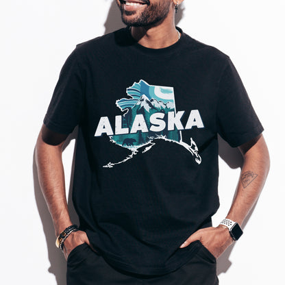 Alaska State Tshirt, Unisex