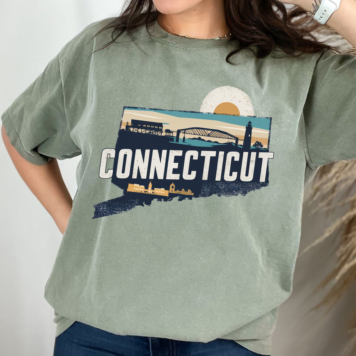 Connecticut State Tshirt, Unisex