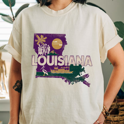 Louisiana State Tshirt, Unisex