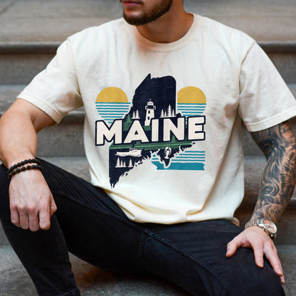 Maine State Tshirt, Unisex