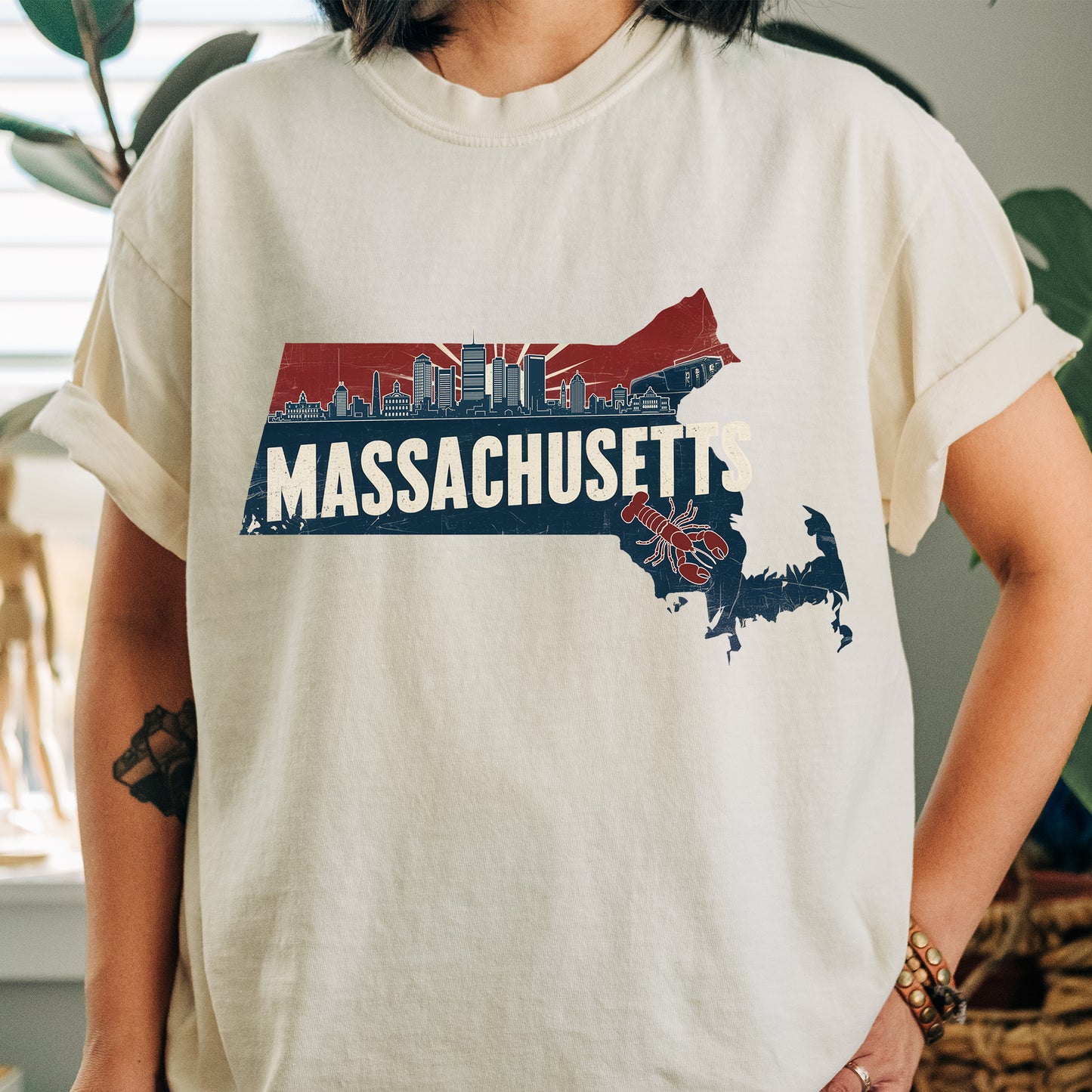 Massachusetts State Tshirt, Unisex