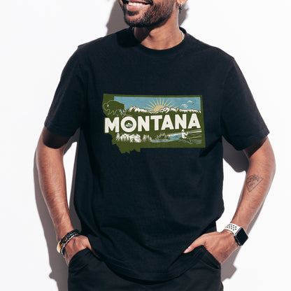 Montana State Tshirt, Unisex