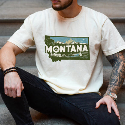 Montana State Tshirt, Unisex