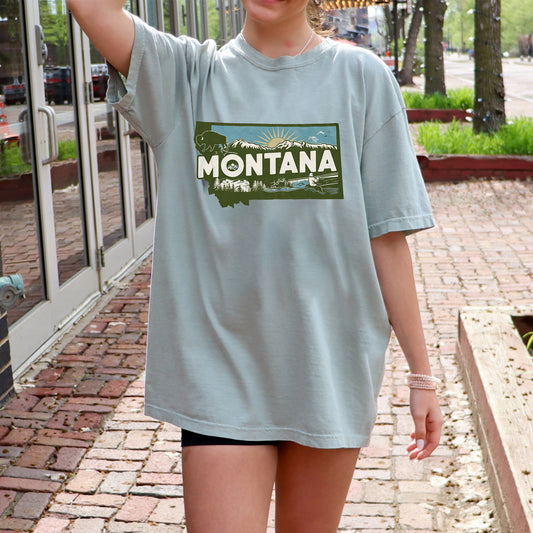 Montana State Tshirt, Unisex