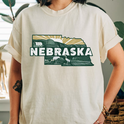 Nebraska State Tshirt, Unisex