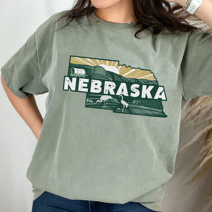 Nebraska State Tshirt, Unisex