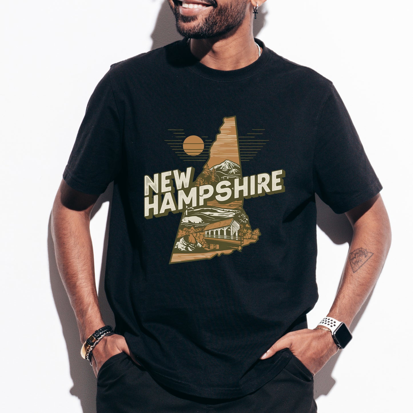 New Hampshire State Tshirt, Unisex