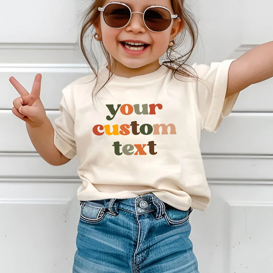 Your Custom Text Toddler Shirt, Unisex