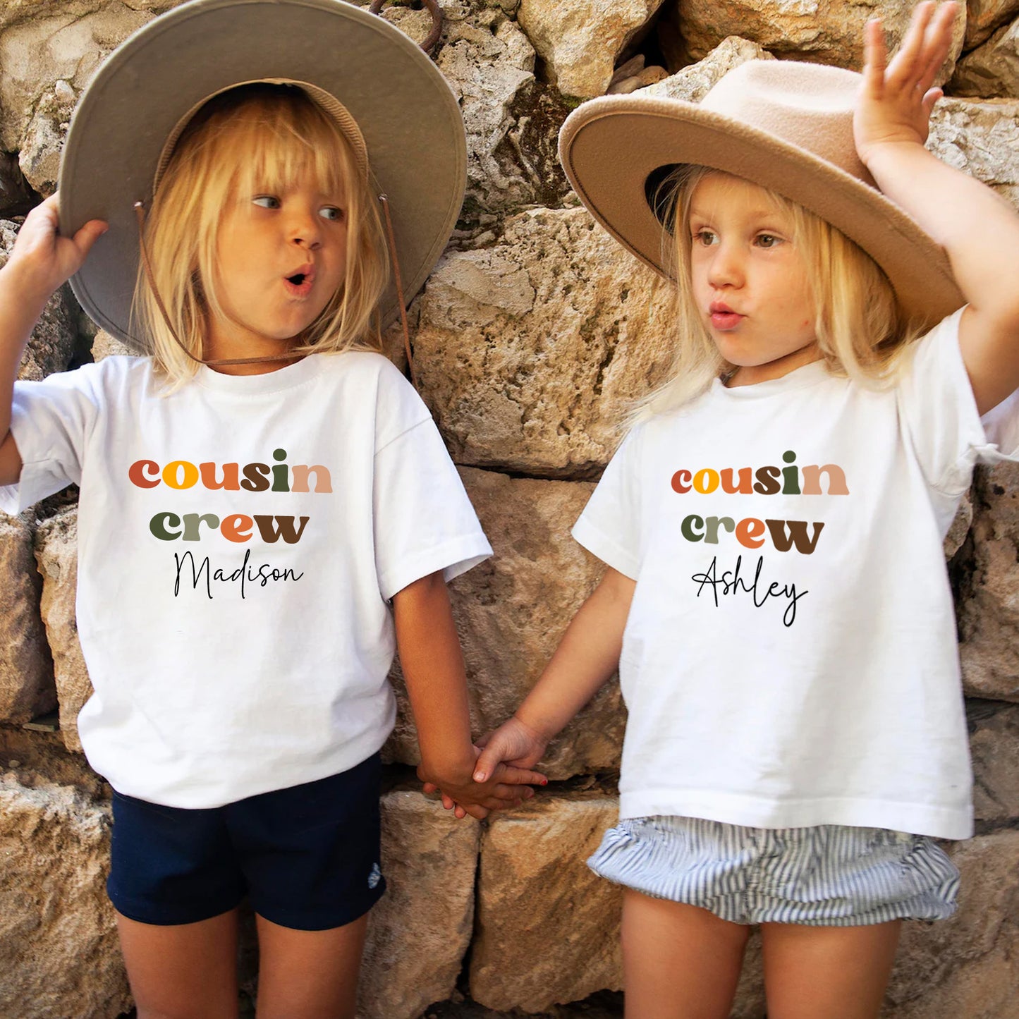 Custom Name Cousin Crew Toddler Shirt, Unisex