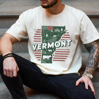 Vermont State Tshirt, Unisex