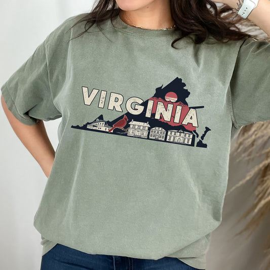 Virginia State Tshirt, Unisex