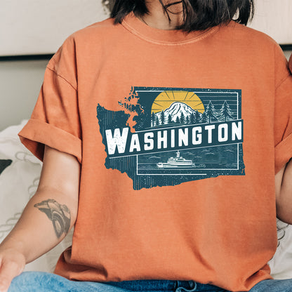 Washington State Tshirt, Unisex