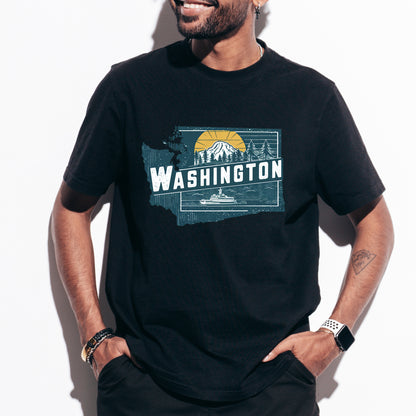 Washington State Tshirt, Unisex