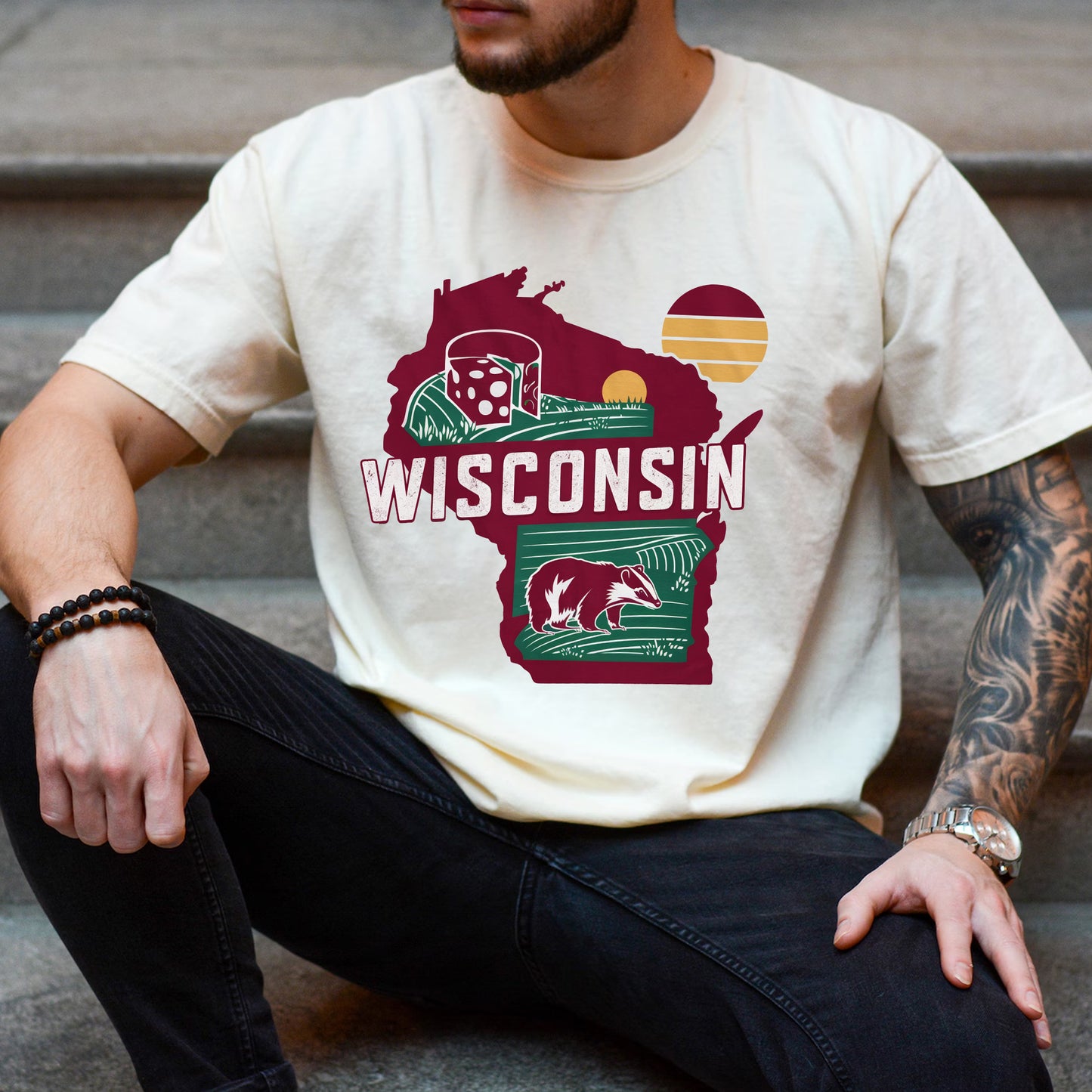 Wisconsin State Tshirt, Unisex