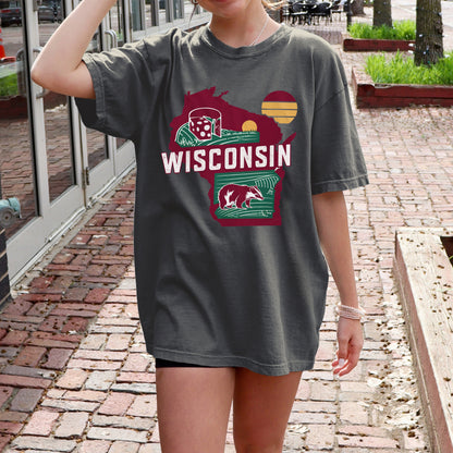 Wisconsin State Tshirt, Unisex