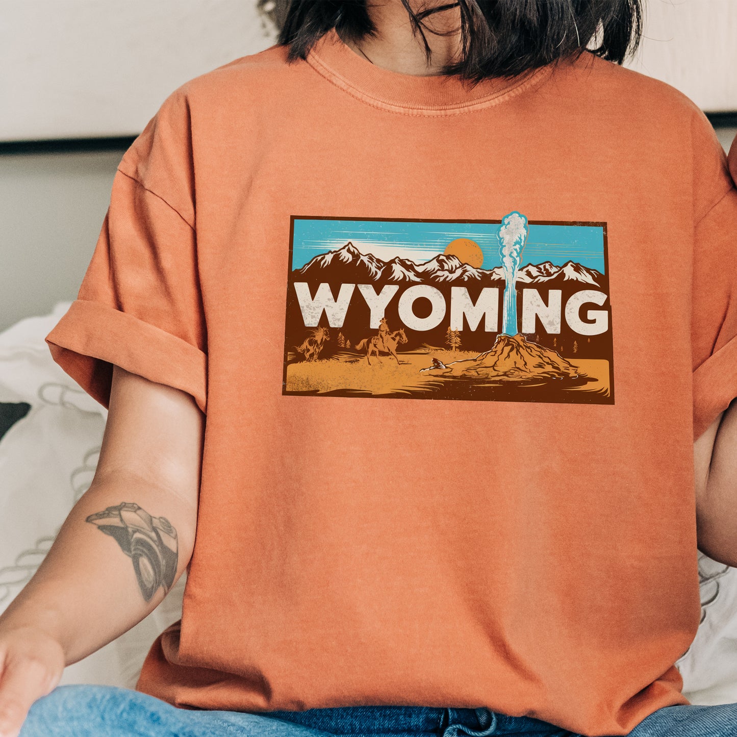 Wyoming State Tshirt, Unisex