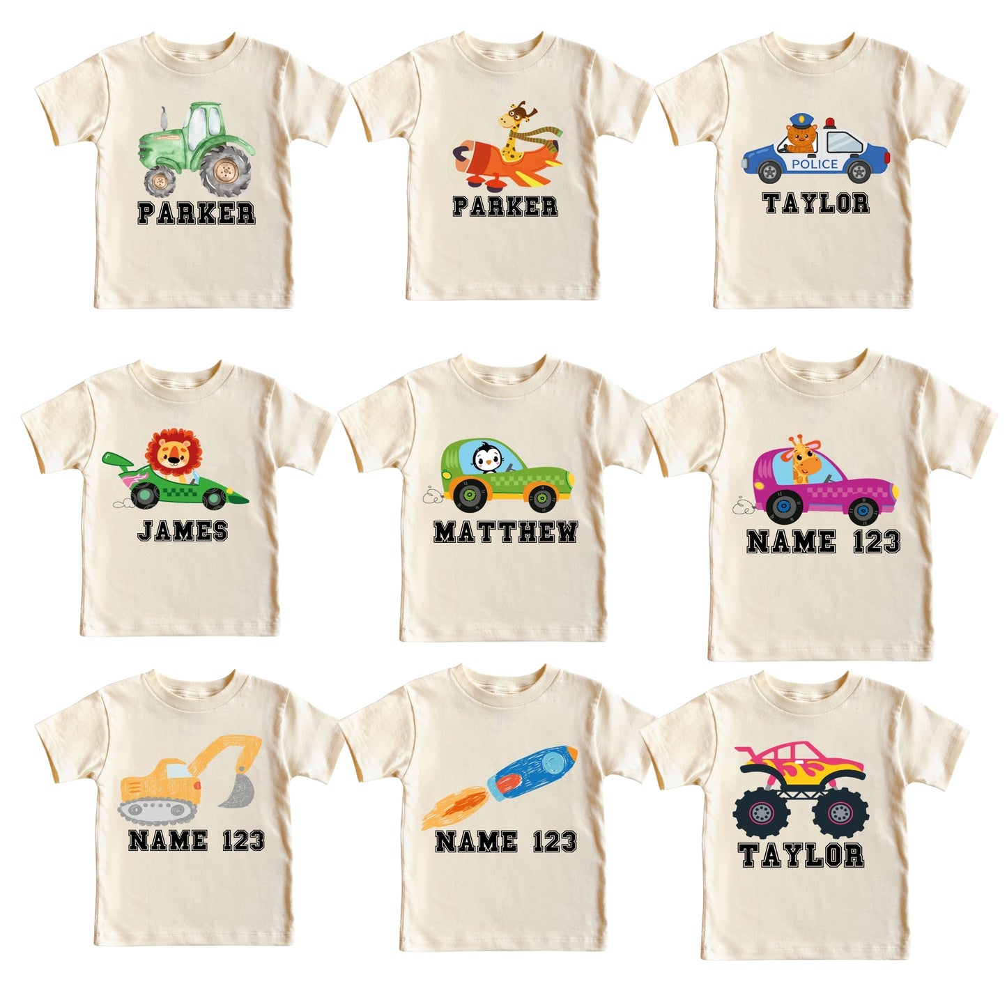 Custom Name Toddler Shirt, Unisex