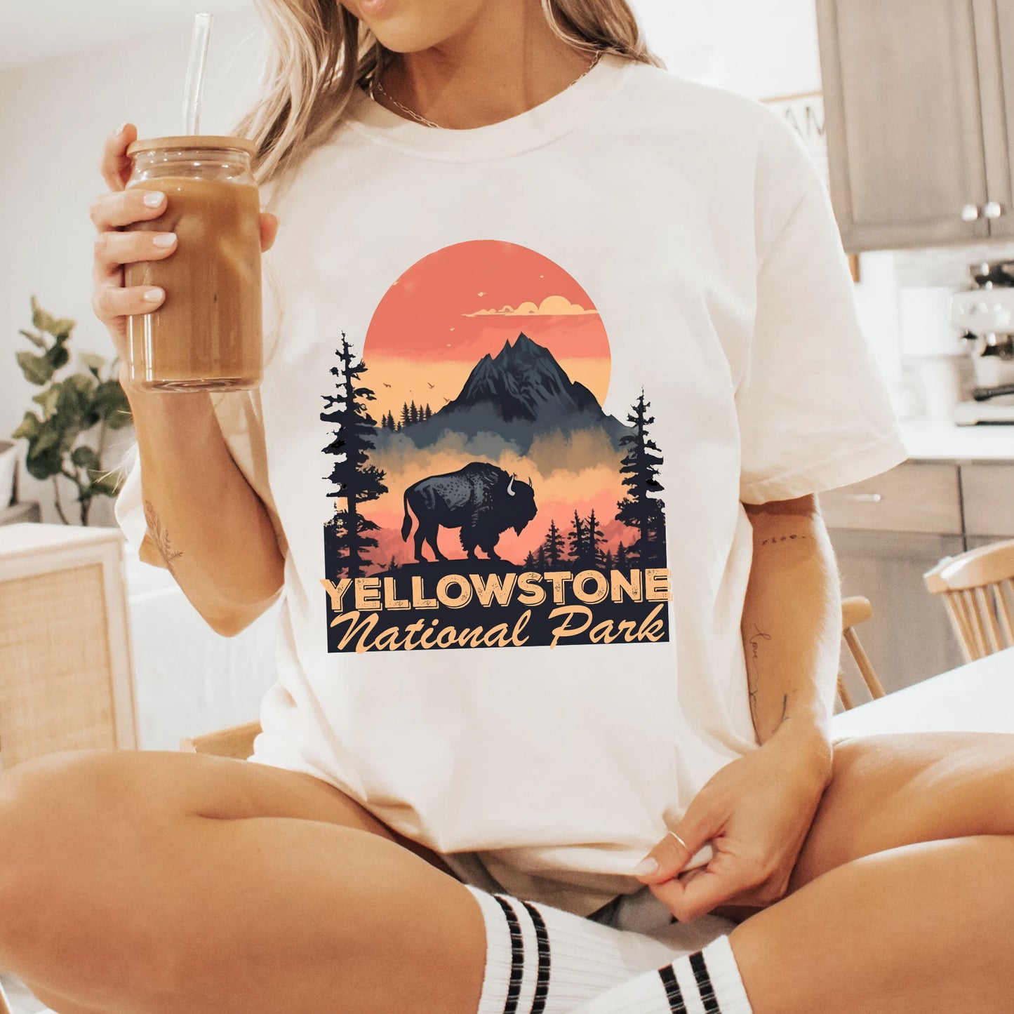 Yellowstone National Park Vintage Shirt, Unisex