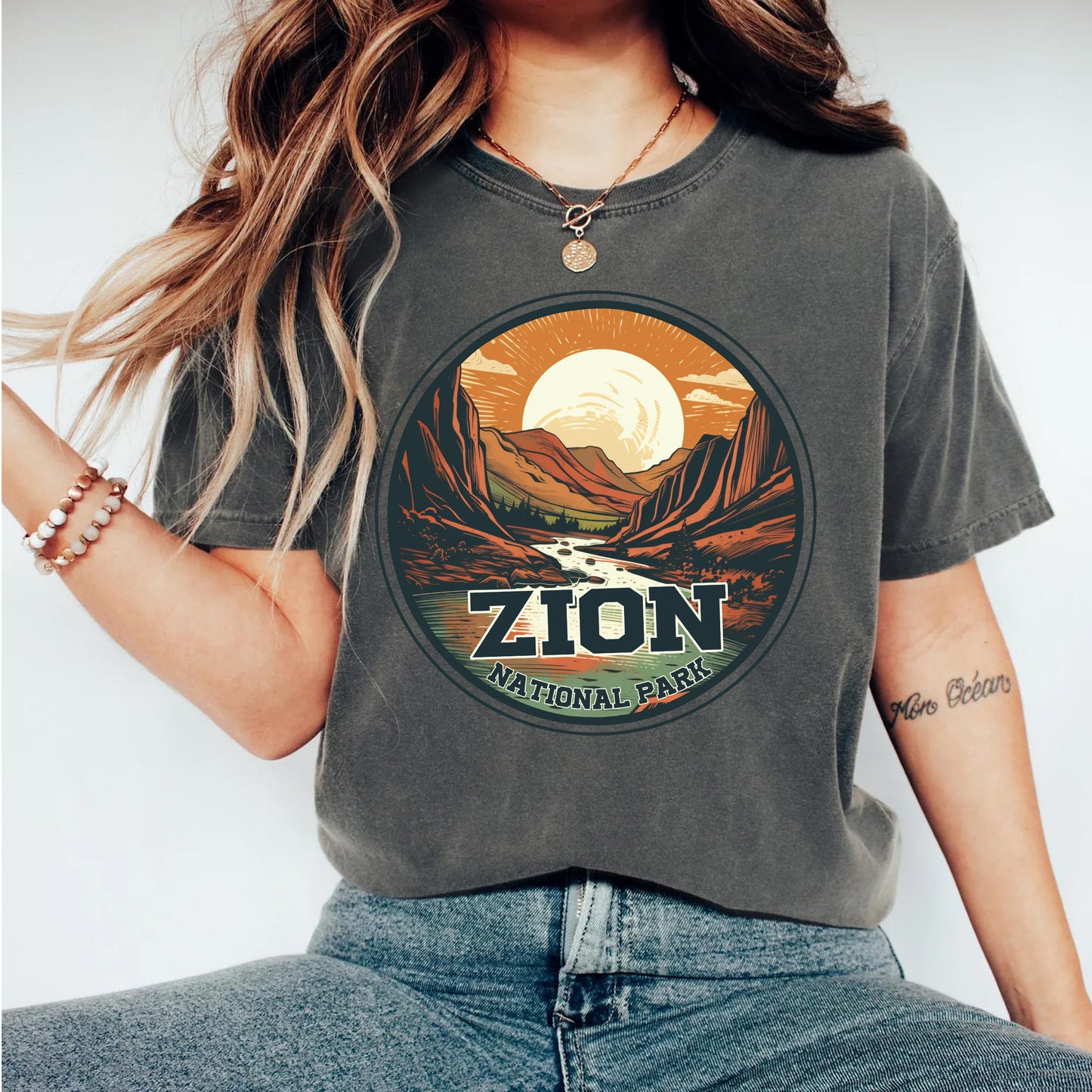 Zion National Park Vintage Shirt, Unisex