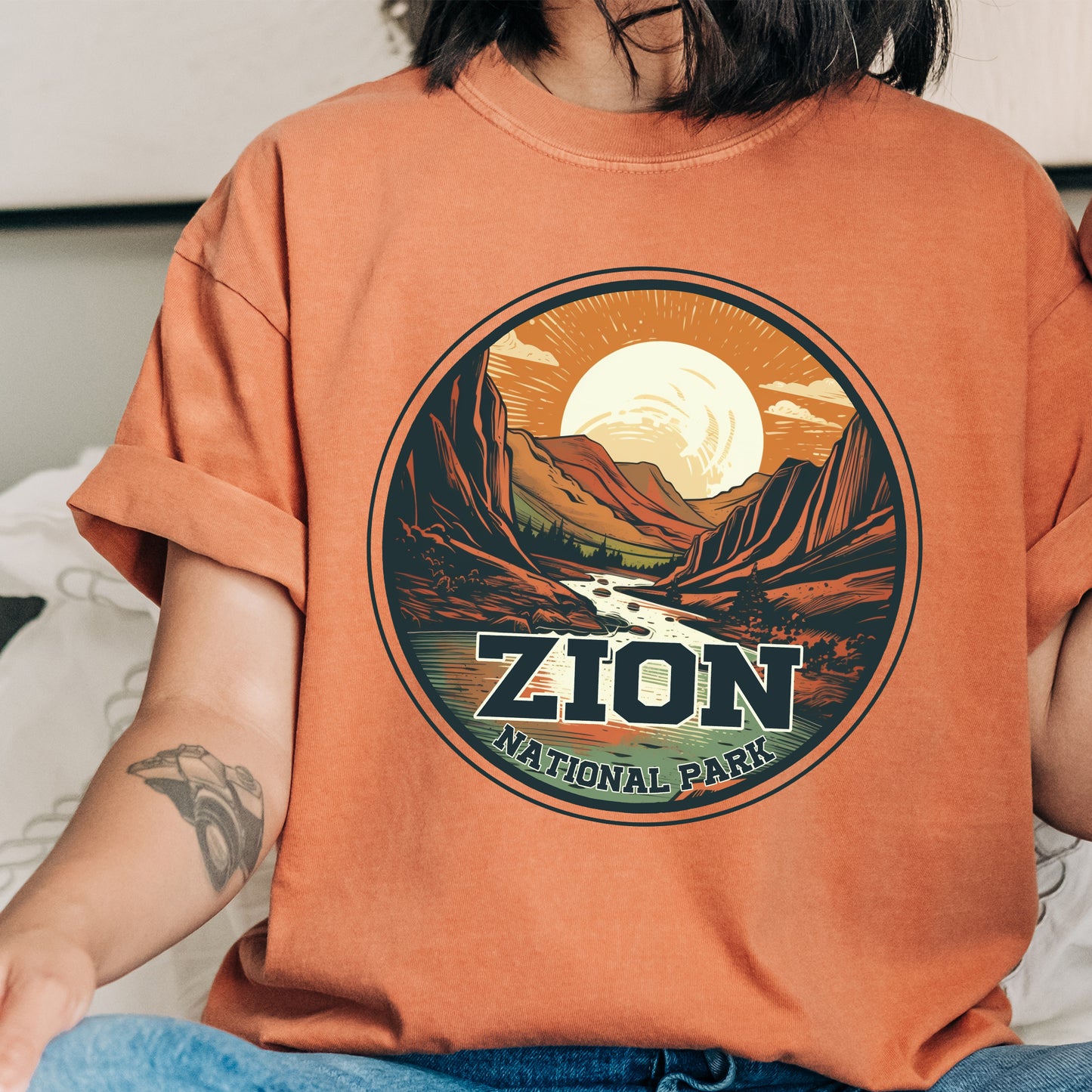 Zion National Park Vintage Shirt, Unisex